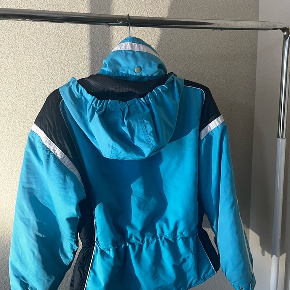 NILS Ski Aqua Y2K Jacket super warm, sexy snow bunny with cinched waist. - Picture 2 of 2